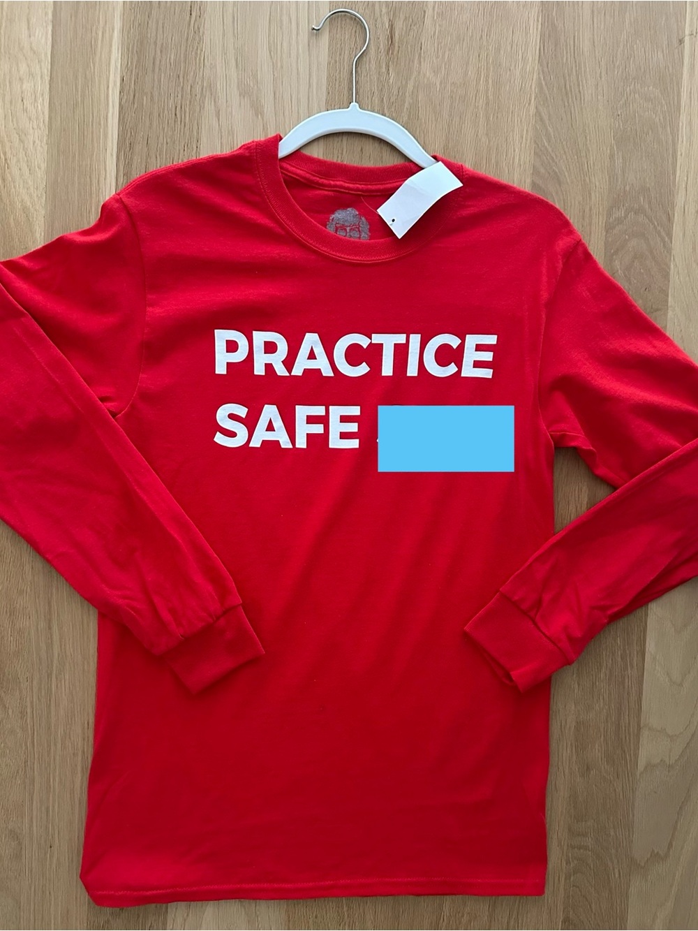 NWT Fun Danny Duncan Long-Sleeve T 'Practice Safe…’Graphic tee small